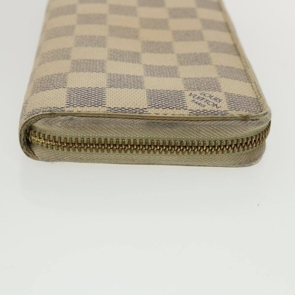 LOUIS VUITTON Damier Azur Zippy Wallet Long Wallet LV Auth th3350 - Picture 4 of 16